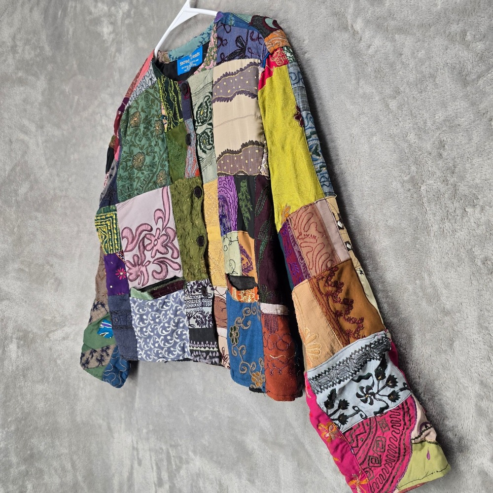 Sacred Threads Patchwork Boho Jacket Women S / M … - image 3